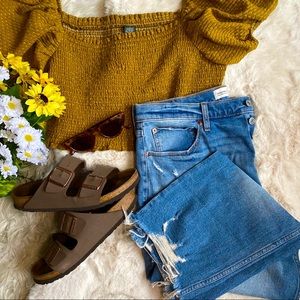 Abercrombie Ultra High Rise Ankle Straight